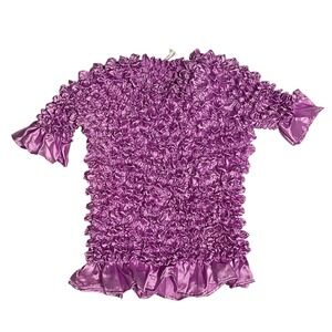 Purple Crinkle Shirt One Size Fits All